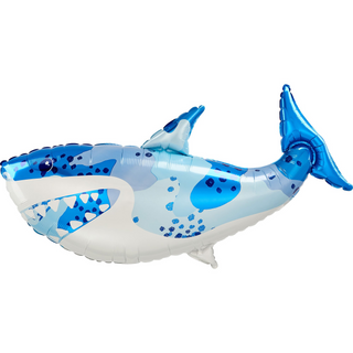 Blue shark SuperShape balloon