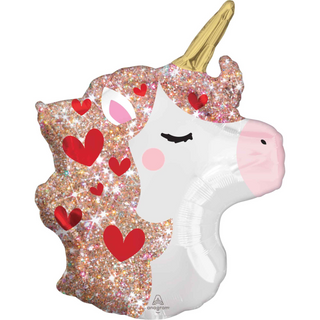 Unicorn sparkly SuperShape balloon