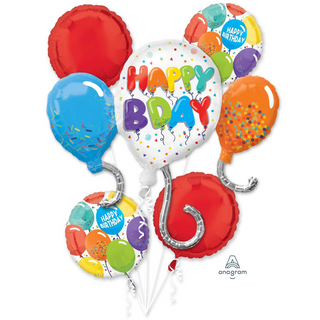 Jumbo birthday balloon bouquet