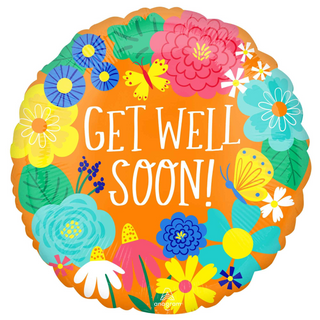 Get well soon orange flower 45cm