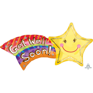 Get well soon star SuperShape balloon