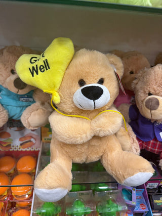 Get well soon balloon bear 23cm